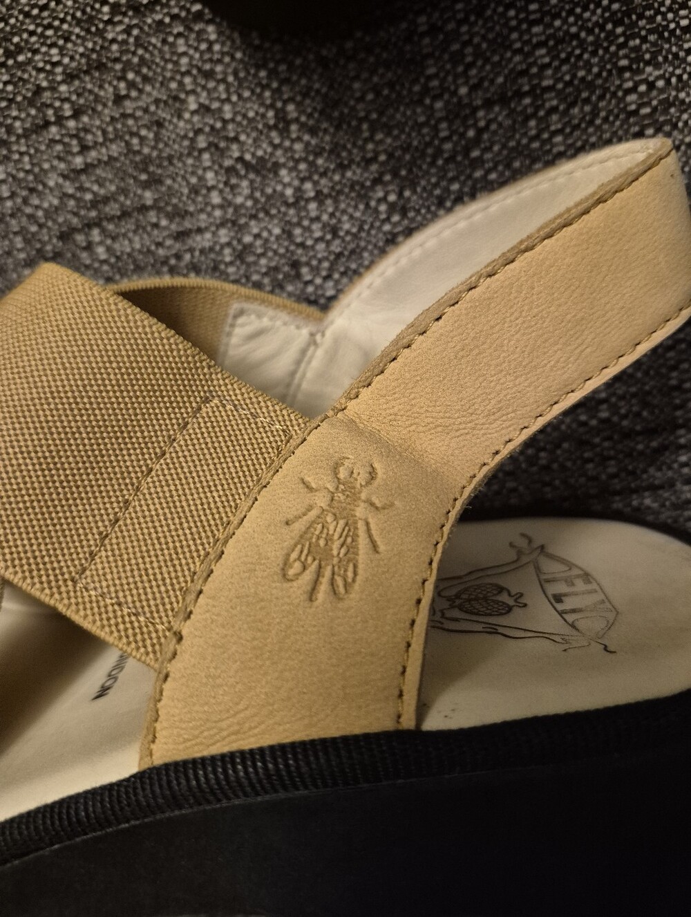 Fly London Taji Yellow Strap Platform Sandals Size 8-8.5 (39) - Picture 7 of 12